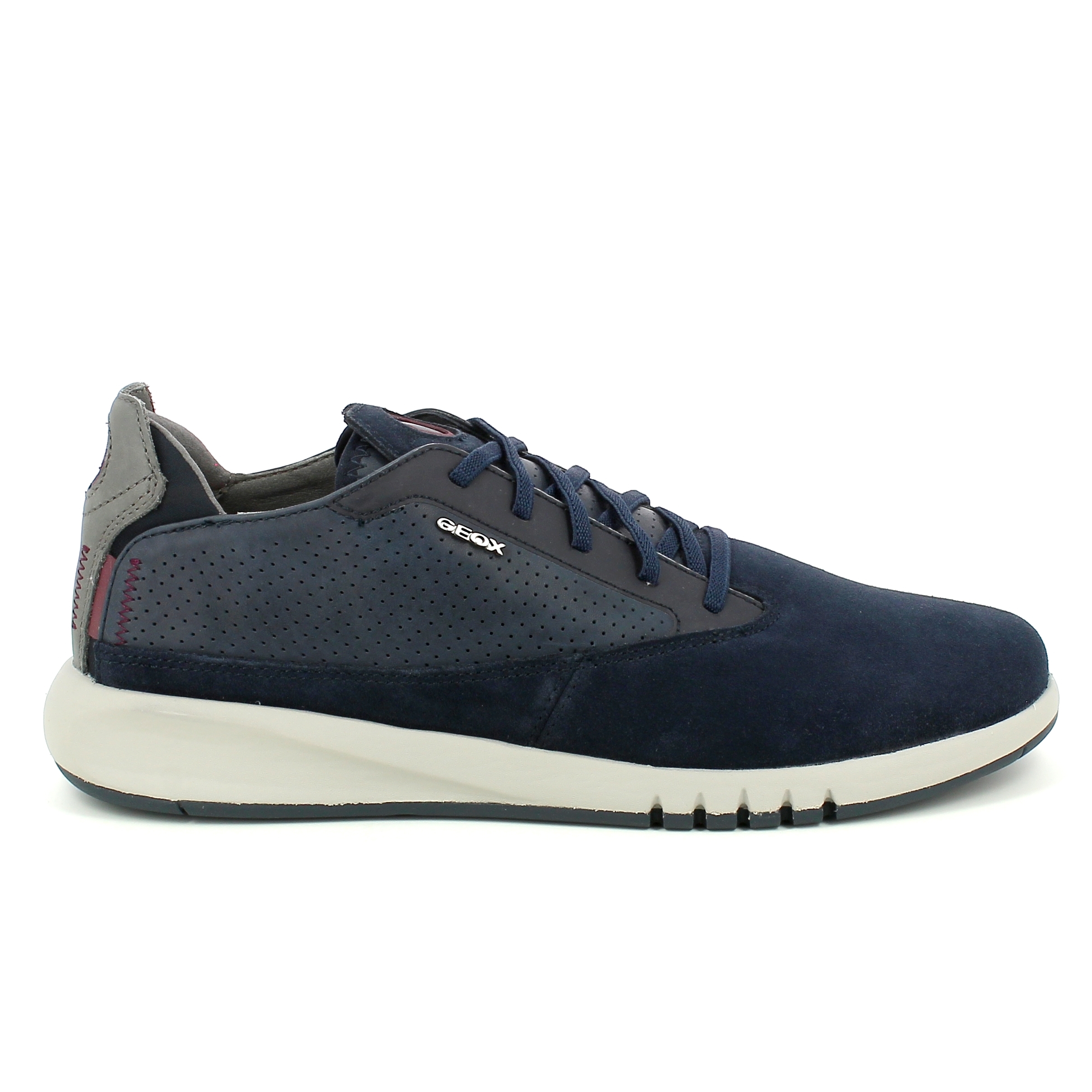 Areantis sneakers da uomo in camoscio blu GEOX U927FA 02243C4064 Bertossi Calzature