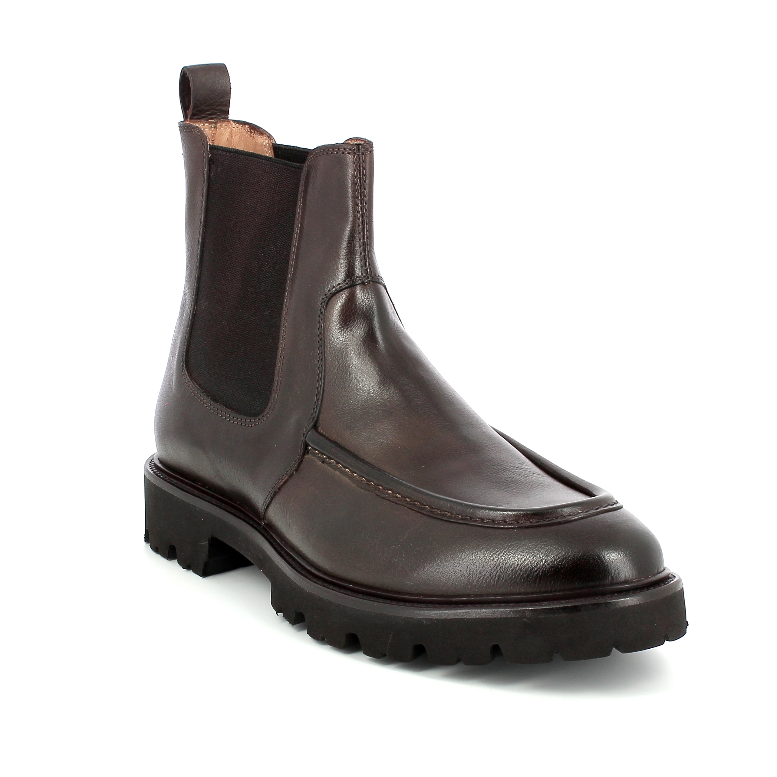 beatles da uomo in pelle testa di moro BRECOS 11598 X Bertossi Calzature