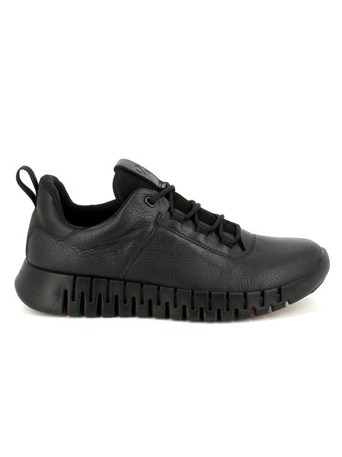 Gruuv sneakers da uomo in pelle nera con fodera Gore-Tex e suola flessibile ECCO | 52522401001