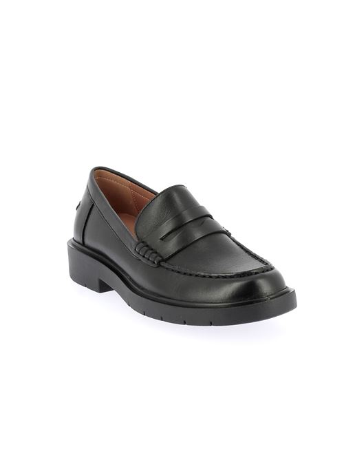Spherica mocassino da donna in pelle nera GEOX | D25QRA00043C9997