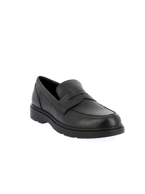 Spherica EC1 mocassino da uomo in pelle nera con suola ammortizzata GEOX | U36D1A00046C9997