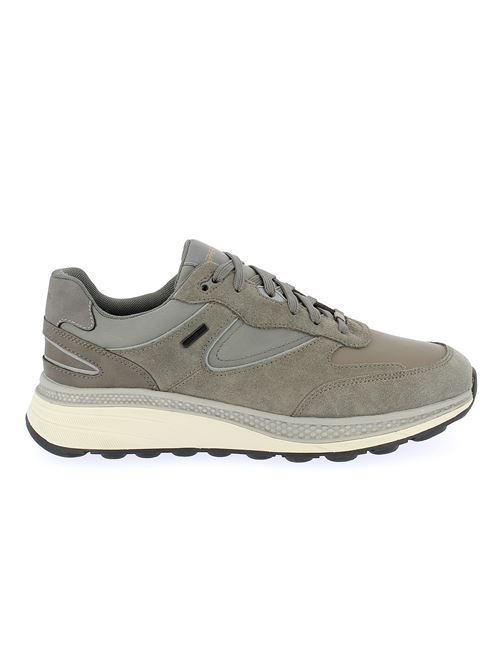 Spherica Actif Amphibiox sneakers da uomo in camoscio e tessuto grigio con suola ammortizzata GEOX | U46HGA0229BC1018