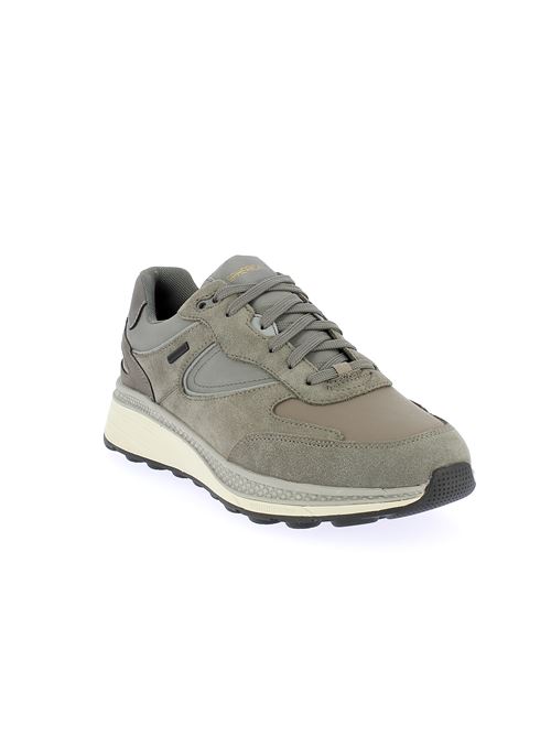 Spherica Actif Amphibiox sneakers da uomo in camoscio e tessuto grigio con suola ammortizzata GEOX | U46HGA0229BC1018