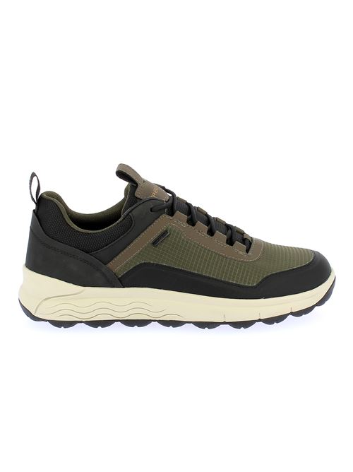 Spherica 4X4 Amphibiox sneakers da uomo in tessuto tecnico impermeabile verde con suola ammortizzata GEOX | U56FDA0119JC3009