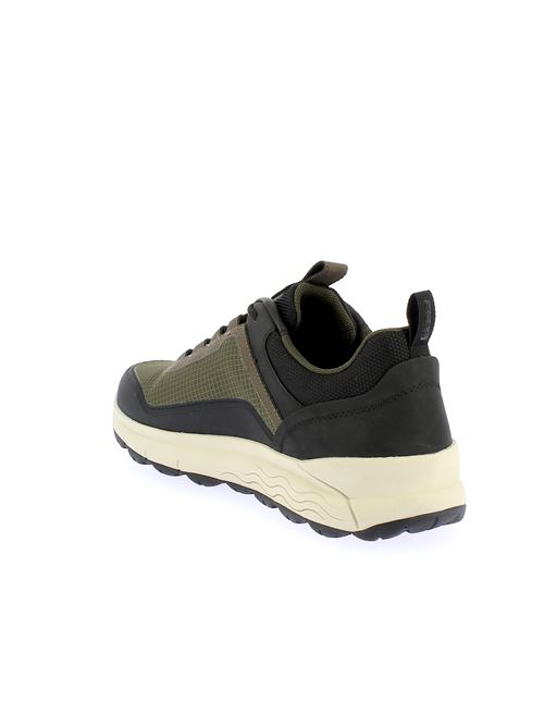Spherica 4X4 Amphibiox sneakers da uomo in tessuto tecnico impermeabile verde con suola ammortizzata GEOX | U56FDA0119JC3009