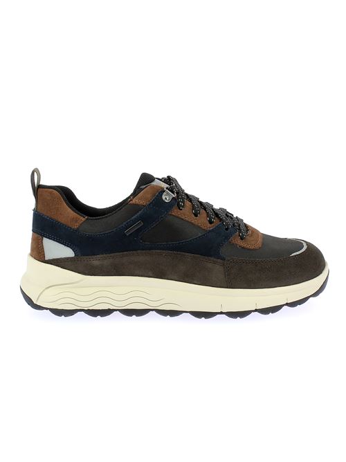 Spherica 4x4 sneakers da uomo in camoscio e tessuto multicolore con tecnologia Amphibiox GEOX | U56FDC022CQC0946