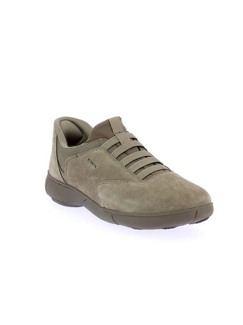 Nebula 2.0 Plus sneakers da uomo in camoscio taupe con tecnologia FastIn System GEOX | U56MXB00022C1018