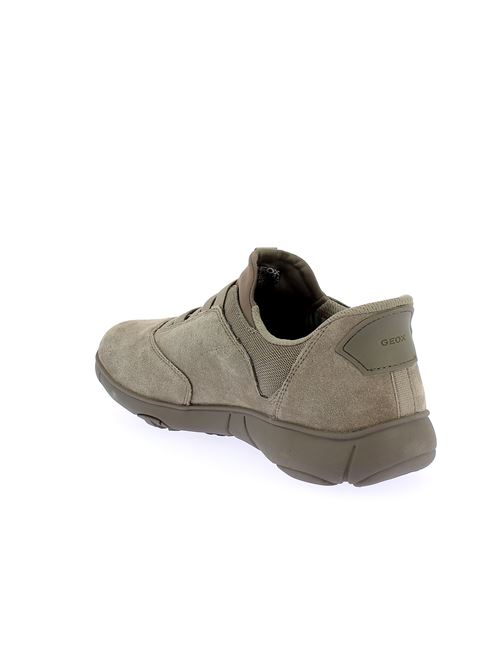 Nebula 2.0 Plus sneakers da uomo in camoscio taupe con tecnologia FastIn System GEOX | U56MXB00022C1018