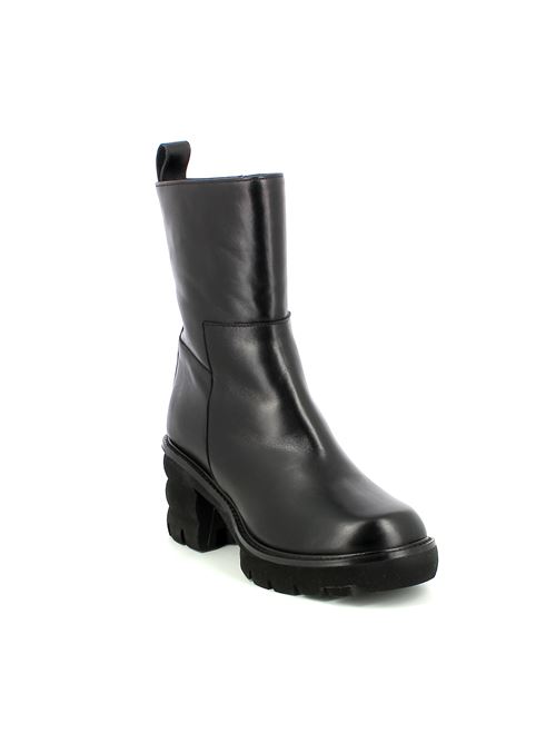 tronchetto con tacco da donna in pelle nera LEGAZZELLE | 554X