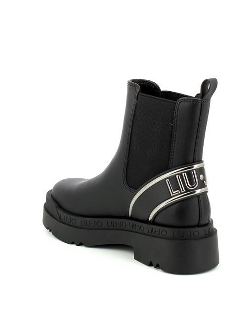 Love 45 tronchetto da donna in ecopelle nera LIU JO SF3033EX197 22222 Bertossi Calzature