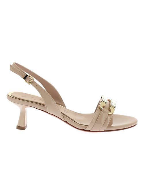 sandalo con tacco da donna in vernice nude ALBANO | 5336X
