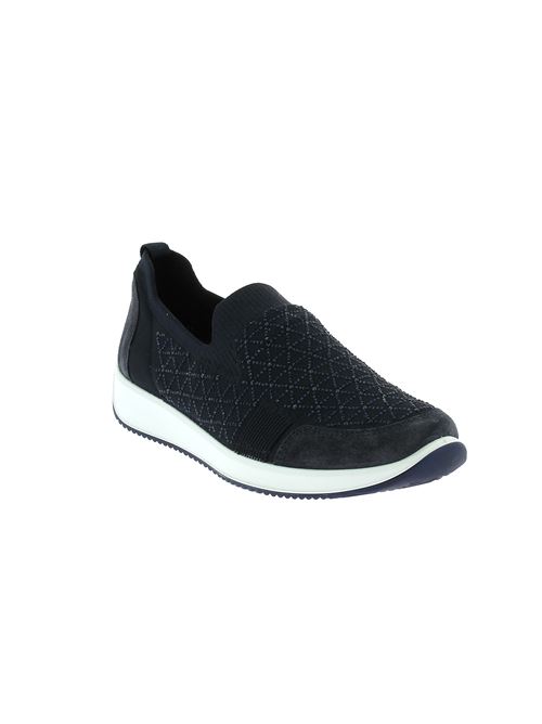 Lissabon 4.0 Highsoft ghetta da donna tessuto brillantinato blu ARA | 5405001