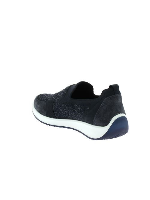 Lissabon 4.0 Highsoft ghetta da donna tessuto brillantinato blu ARA | 5405001