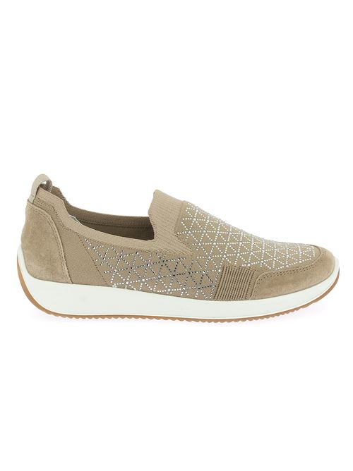 Lissabon 4.0 Highsoft ghetta da donna tessuto brillantinato beige ARA | 5405008
