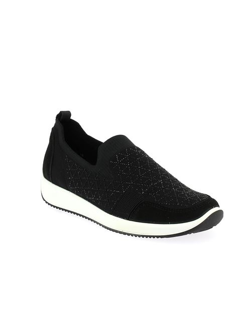 Lissabon 4.0 Highsoft ghetta da donna in tessuto brillantinato nero ARA | 5405010