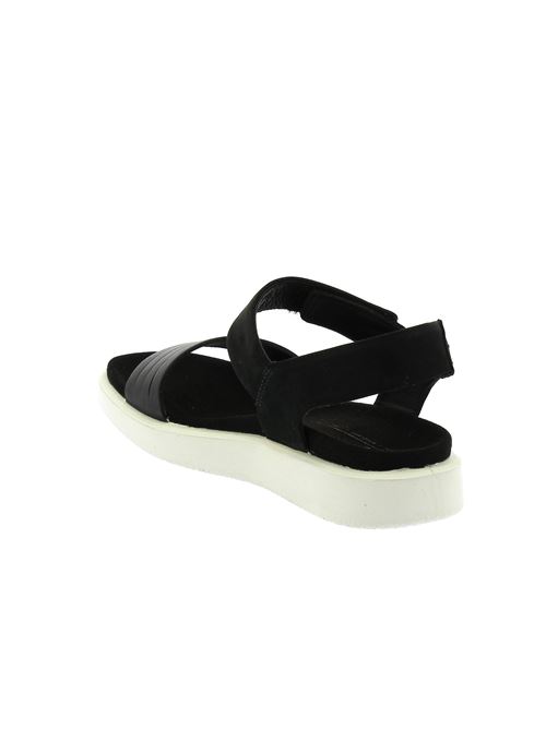 Flowt W sandalo da donna in pelle e nabuk nero ECCO | 27360351052