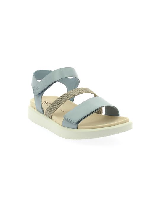 Flowt W sandalo con strap da donna in pelle azzurra ECCO | 27371302434