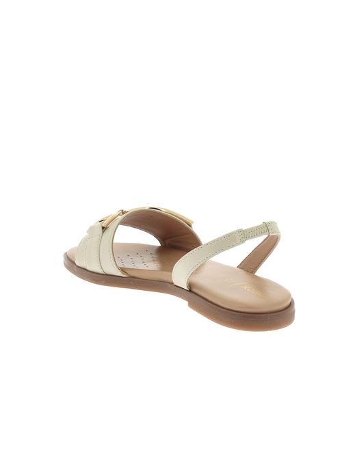 Naileen A sandalo da donna in pelle bianco latte GEOX | D35SDA000TUC1122