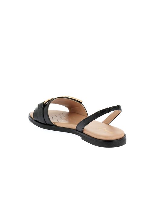Naileen A sandalo da donna in pelle nera GEOX | D35SDA000TUC9997