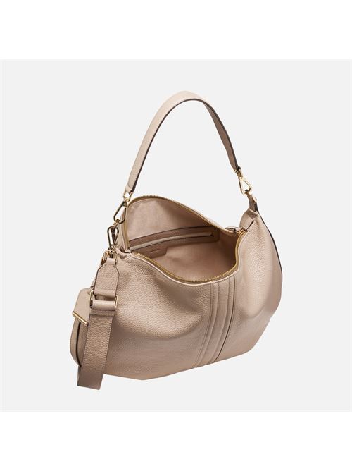 Aurelyi maxi hobo da donna in pelle martellata taupe GEOX | D36KYA00046C6738