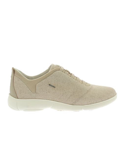 Nebula sneaker da donna in tessuto traspirante ultraleggero beige GEOX | D45VUB0AS85C6738