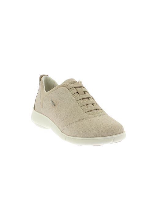 Nebula sneaker da donna in tessuto traspirante ultraleggero beige GEOX | D45VUB0AS85C6738