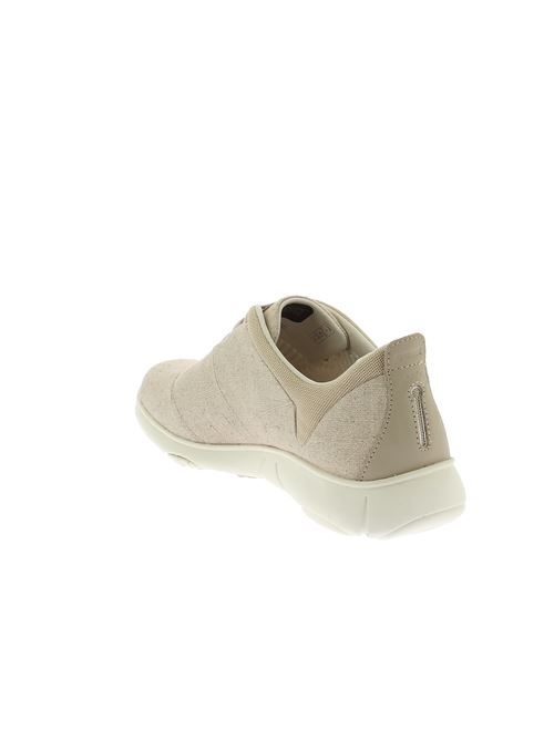 Nebula sneaker da donna in tessuto traspirante ultraleggero beige GEOX | D45VUB0AS85C6738