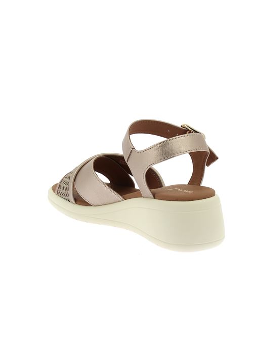 Meliconia G sandalo da donna in ecopelle e tessuto bronzo GEOX | D550EG0NFDSCB5A5