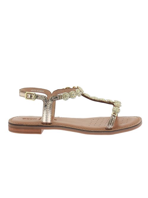 Maddalusiac I sandalo gioiello da donna in pelle oro GEOX | D55YMI000N0C2012