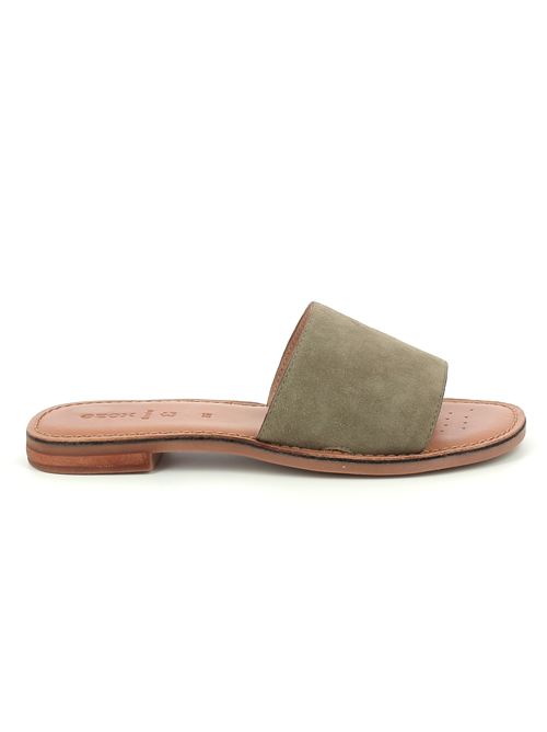 Maddalusiac L sabot da donna in camoscio verde salvia GEOX | D55YML00021C3016