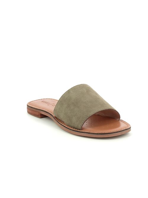 Maddalusiac L sabot da donna in camoscio verde salvia GEOX | D55YML00021C3016