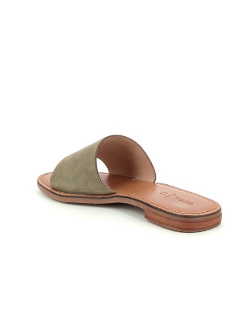 Maddalusiac L sabot da donna in camoscio verde salvia GEOX | D55YML00021C3016