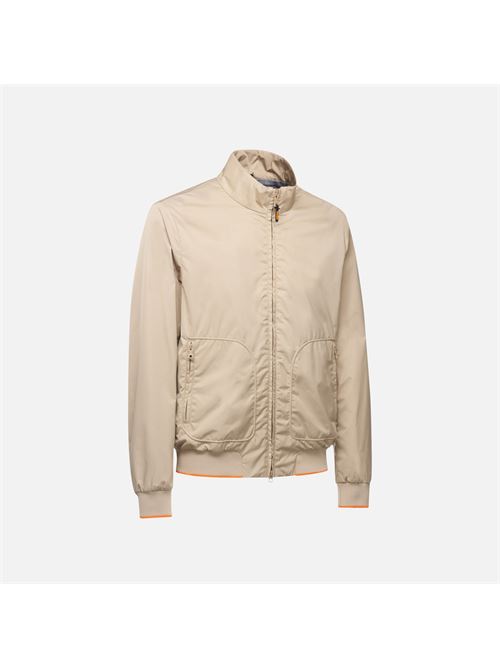 Snake 2.0 bomber da uomo in tessuto tecnico beige GEOX | M5523QT3192F5264