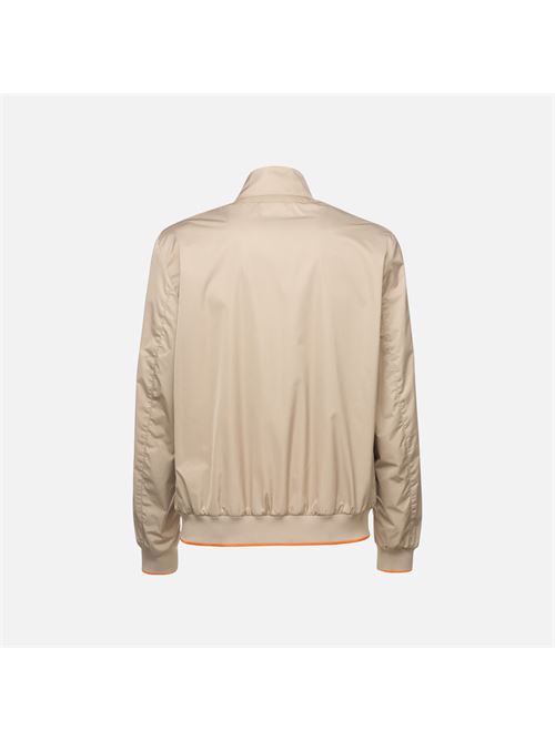 Snake 2.0 bomber da uomo in tessuto tecnico beige GEOX | M5523QT3192F5264