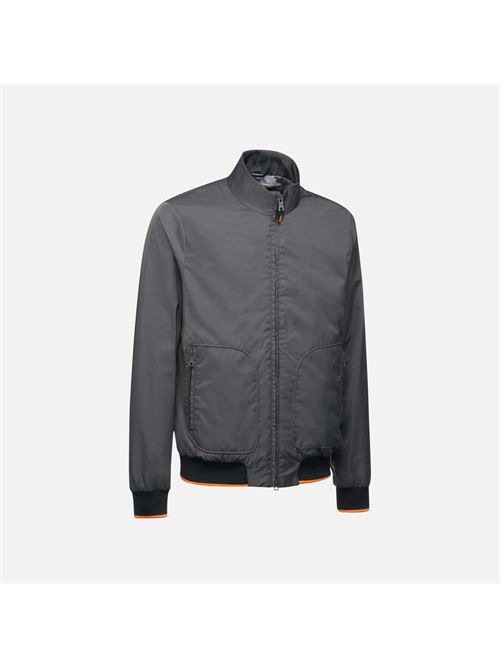 Snake 2.0 bomber da uomo in tessuto tecnico grigio GEOX | M5523QT3192F9821