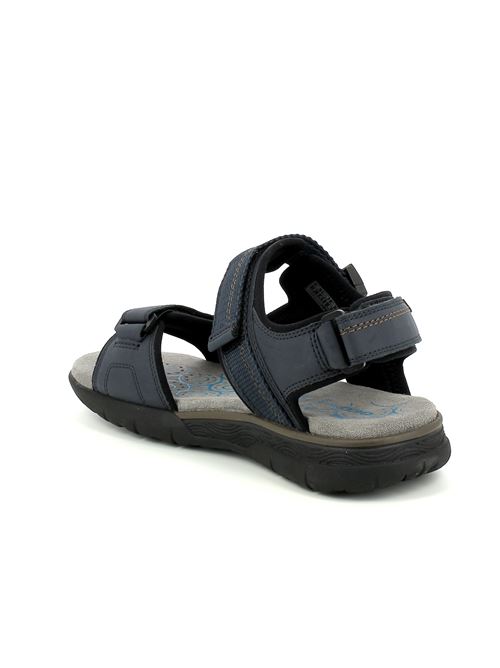 Spherica EC5 sandalo da uomo in tessuto tecnico blu GEOX | U55ELB000EKC4002