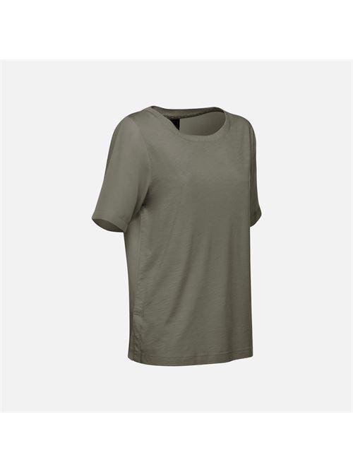 T-Shirt a manica corta da donna verde GEOX | W5510ATC204F1835