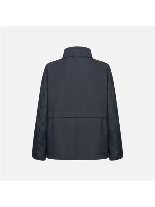 Genziana Giacca Donna Blu Notte Foderata con Coulisse Regolabile GEOX | W5520AT3259F1624