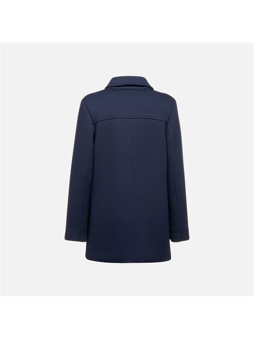 Gardenia cappotto da donna blu notte GEOX | W5520ST3230F1624