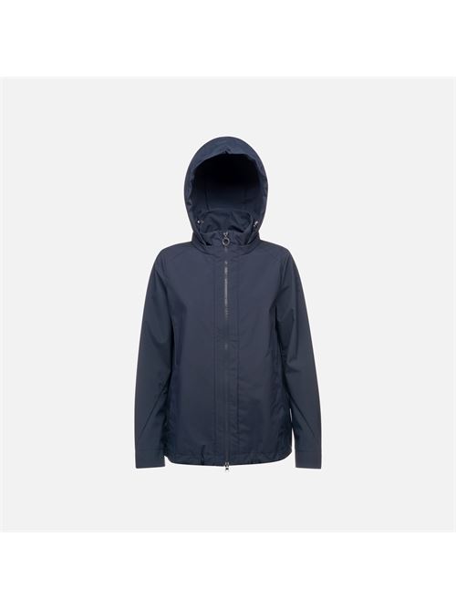 Giacca Donna Blu Notte con Cappuccio Removibile - Spherica GEOX | W5522JT3224F1624