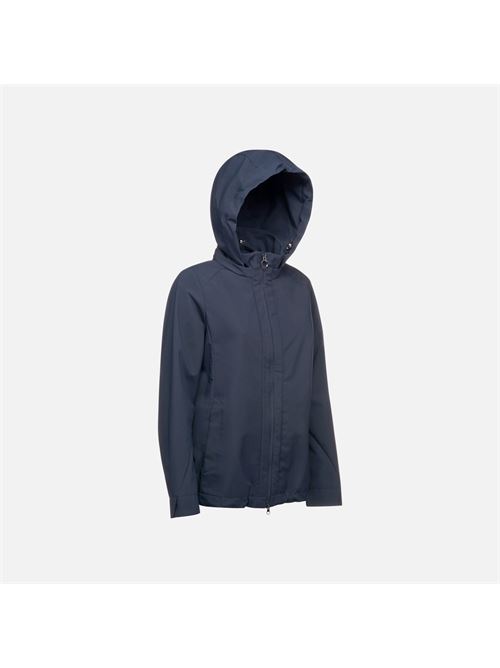 Giacca Donna Blu Notte con Cappuccio Removibile - Spherica GEOX | W5522JT3224F1624