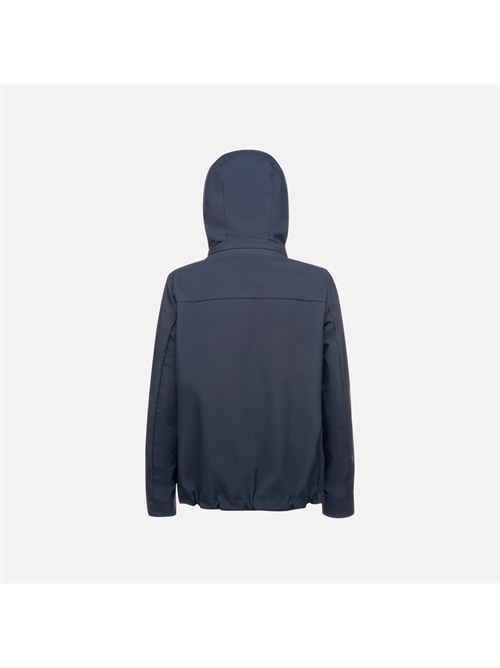 Giacca Donna Blu Notte con Cappuccio Removibile - Spherica GEOX | W5522JT3224F1624