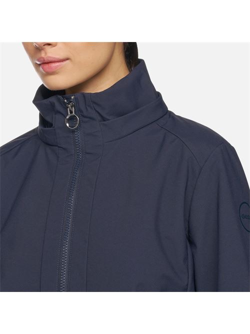 Giacca Donna Blu Notte con Cappuccio Removibile - Spherica GEOX | W5522JT3224F1624