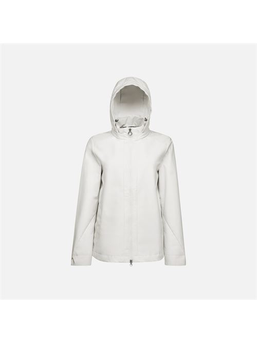 Giacca Donna Bianca con Cappuccio Removibile - Spherica GEOX | W5522JT3224F1819