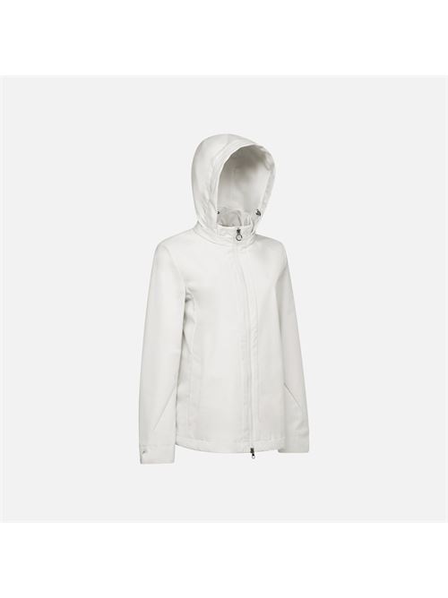 Giacca Donna Bianca con Cappuccio Removibile - Spherica GEOX | W5522JT3224F1819