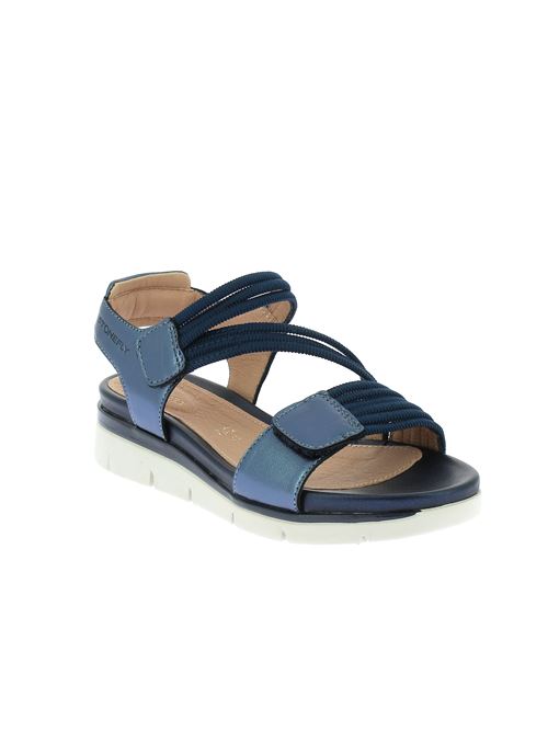 Elody 23 sandalo da donna pelle e tessuto elastico blu STONEFLY | 220831100