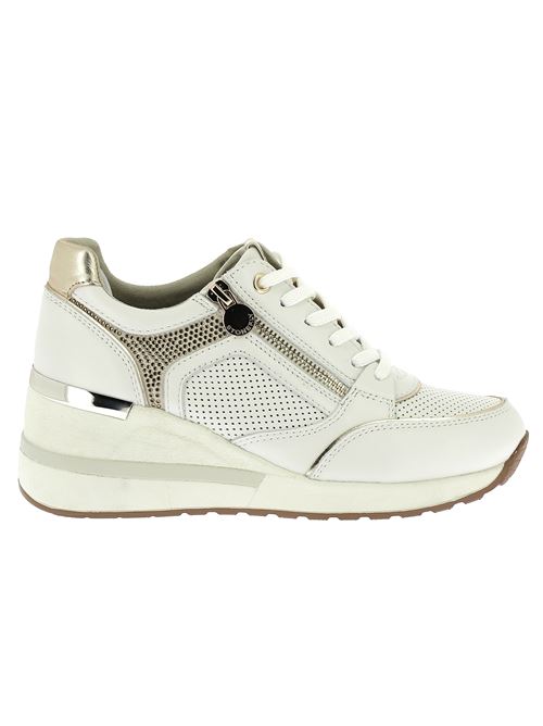 Mina 1 sneakers con zeppa da donna in pelle bianca STONEFLY | 222494150