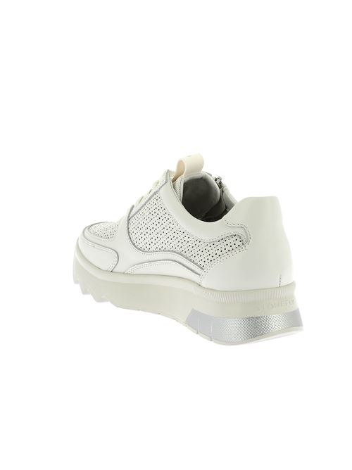 Spock 45 sneakers da donna in pelle traforata bianca STONEFLY | 222509150
