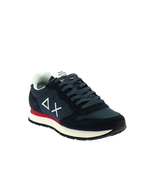 Tom Solid sneakers da uomo in camoscio e tela blu SUN68 | BZ3510107