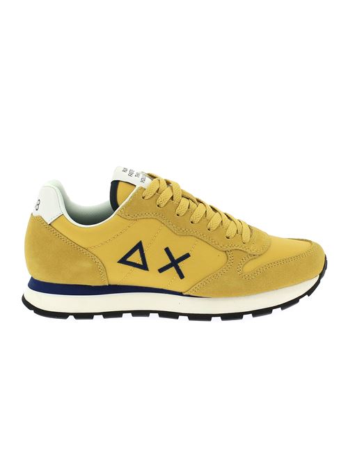 Tom Solid sneakers da uomo in camoscio e tela gialla SUN68 | BZ3510123